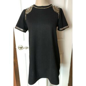 NU New York Black Sleeveless Shift Dress Size M